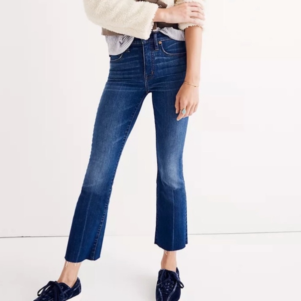 Madewell Blue Cali Demi Boot Jeans 28